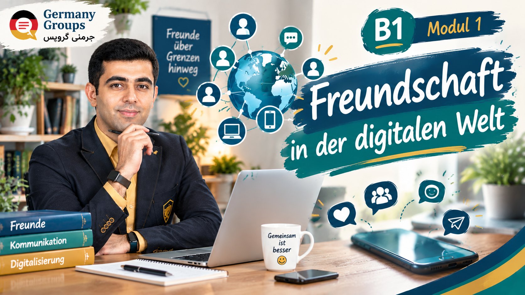 3 Freundschaft in der digitalen Welt B1 - مهاجرت به آلمان | Germany Groups