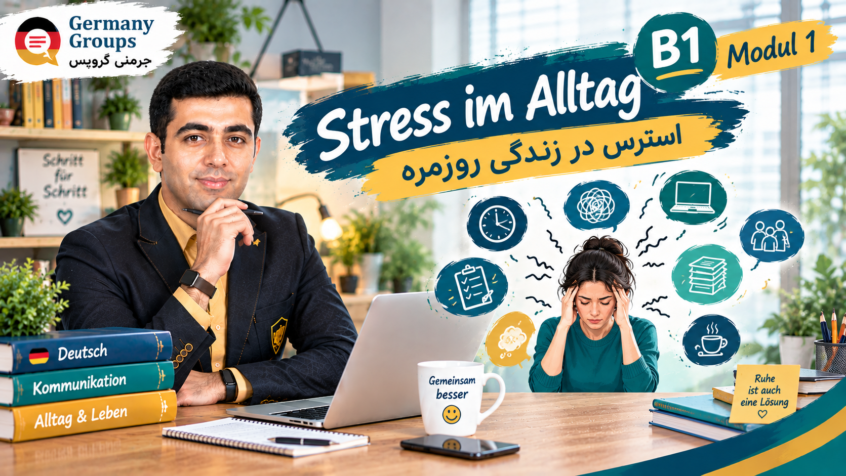 6 Stress im Alltag - مهاجرت به آلمان | Germany Groups
